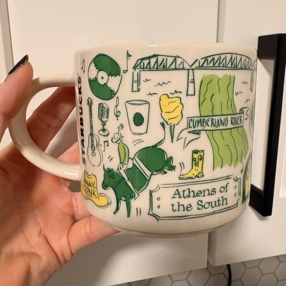Starbucks Nashville Green and White Mug - Picture 3 of 5
